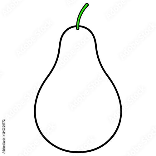 pear isolated on white