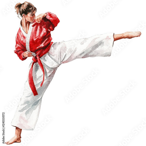 Martial Arts Clipart Vector Illustration