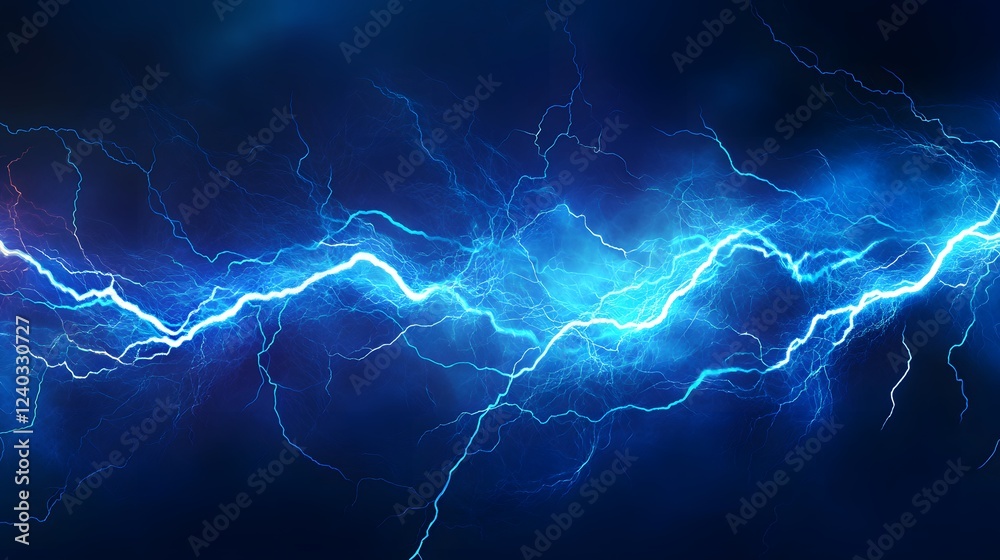Dynamic Blue Lightning Background Dynamic Blue Lightning Background