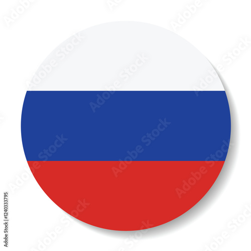 Free Download Russia flag. Button flag icon. Standard color. Circle icon flag. Computer illustration. Digital illustration. Vector illustration. - GFXLoad