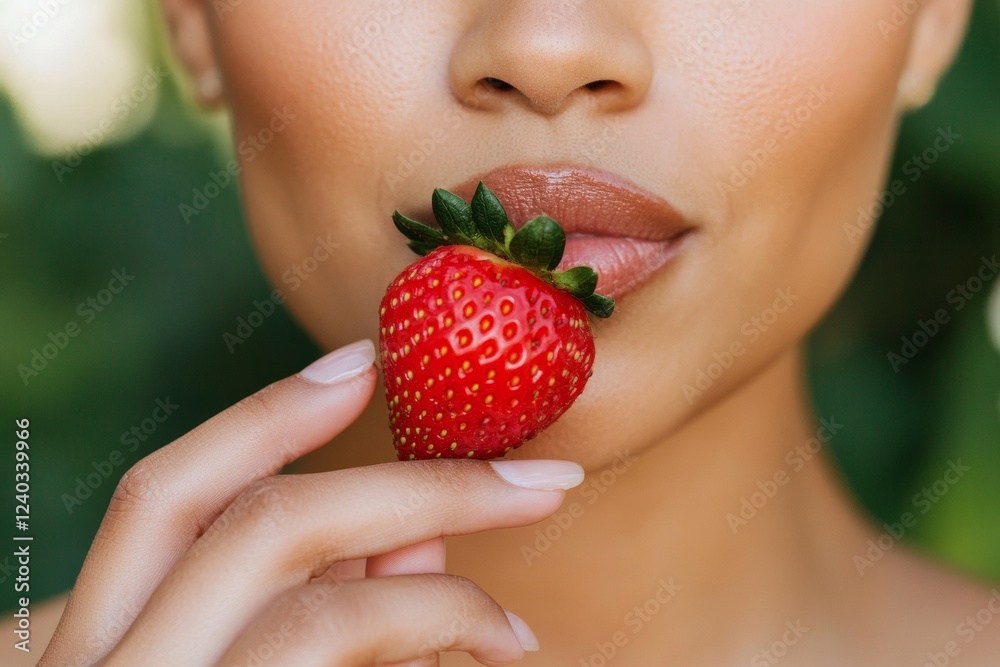 Spring Freshness Playful Strawberry Moment Highlighting Wellness Trends for National California Strawberry Day - Seasonal Garden Vibes in Natural Light for Healthy Lifestyle Marketing Spring Freshness Playful Strawberry Moment Highlighting Wellness Trends for National California Strawberry Day - Seasonal Garden Vibes in Natural Light for Healthy Lifestyle Marketing