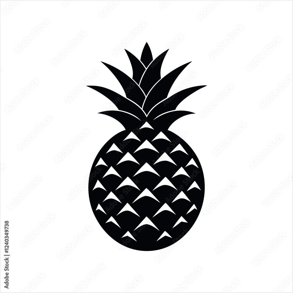 Obraz premium pineapple on a white