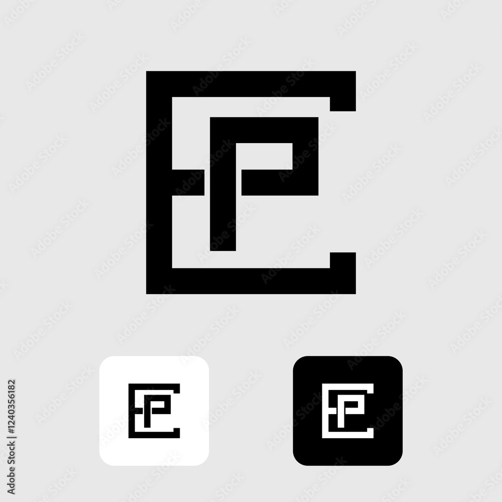 EP Letter Initial Logo - Logo Design - EP Logo EP Letter Initial Logo - Logo Design - EP Logo