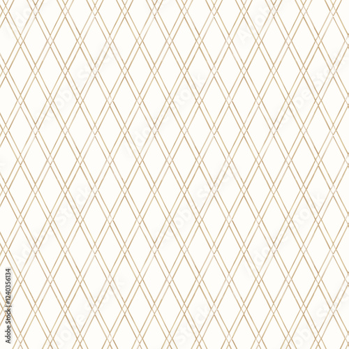 Wallpaper Mural Seamless pattern based on traditional Japanese ornament Kumiko.Gold lines.White background. Torontodigital.ca