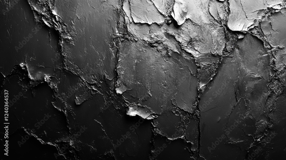 Abstract Black Texture. Generative AI