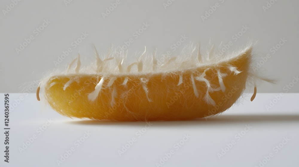 Abstract Seed Pod with Fine Hairy Texture Closeup Abstract Seed Pod with Fine Hairy Texture Closeup