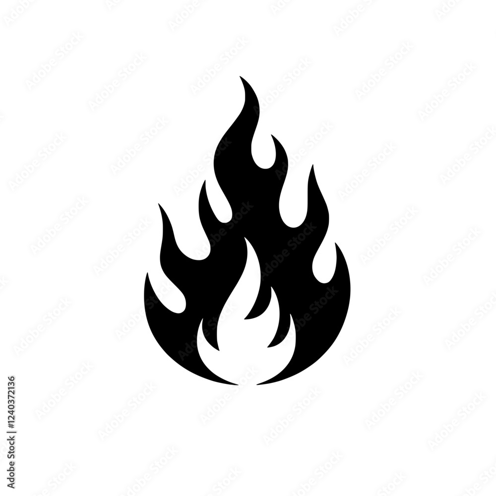 Blazing Flame Icon: A powerful and dynamic black silhouette of a fiery flame, symbolizing passion, energy, and intensity. Ideal for graphic design, web design, and branding applications. Blazing Flame Icon: A powerful and dynamic black silhouette of a fiery flame, symbolizing passion, energy, and intensity. Ideal for graphic design, web design, and branding applications.
