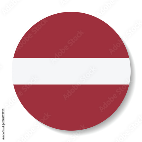Free Download The flag of Latvia. Flag icon. Standard color. Circle icon flag. Computer illustration. Digital illustration. Vector illustration. - GFXLoad