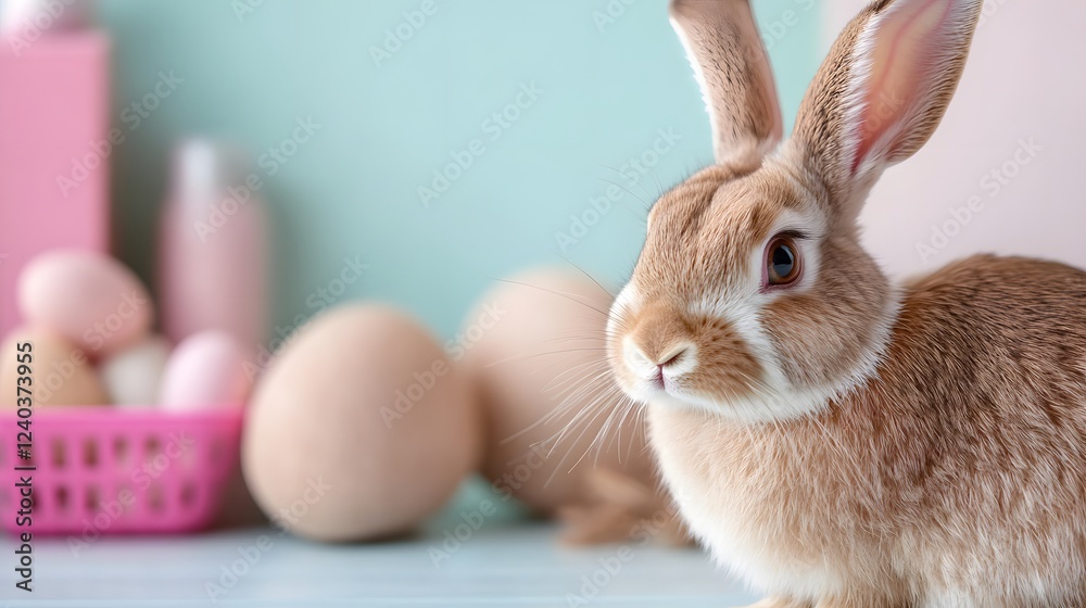 Obraz premium easter bunny cosmetologist , Generative AI