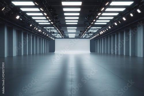Empty Soundstage Ready for Production, Cinematic Lighting, Professional Film Equipment, Movie Set, Studio Backdrop, Filmmaking, Movie Production, Camera Setup, Lighting Rig,        
