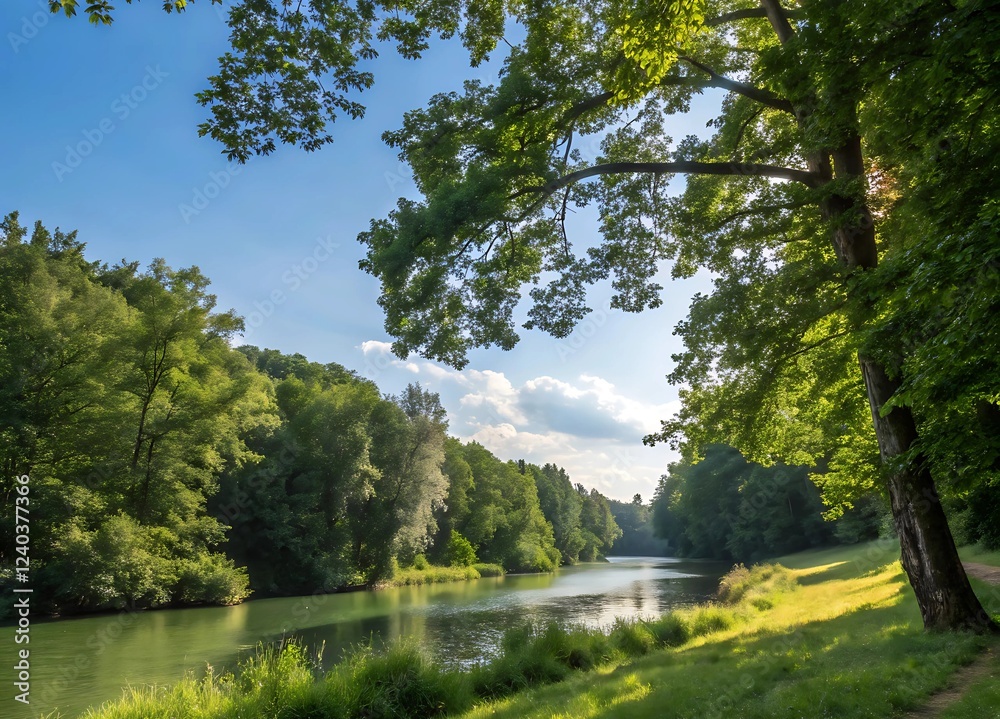 lake in the park or nature greeny view lake in the park or nature greeny view