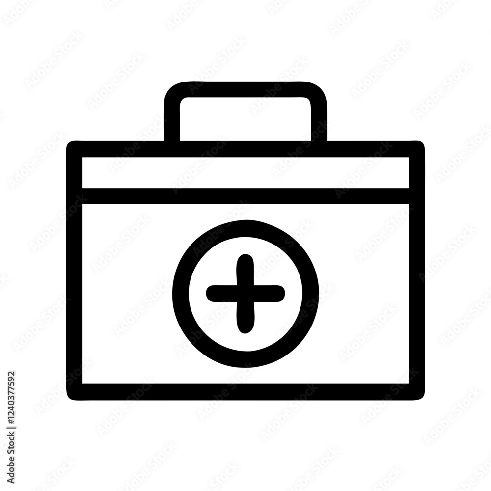 First Aid Kit Medical Vector Line Icon
First Aid Kit Medical Vector Line Icon