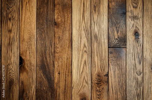 Dark wood floor texture, interior design background photo