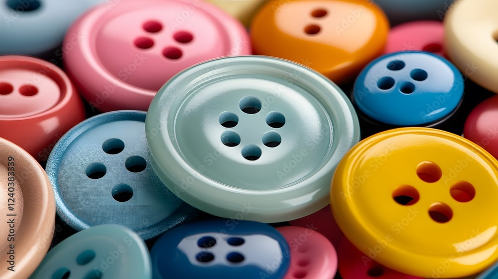 Colorful Buttons Close Up Macro Photography Colorful Buttons Close Up Macro Photography