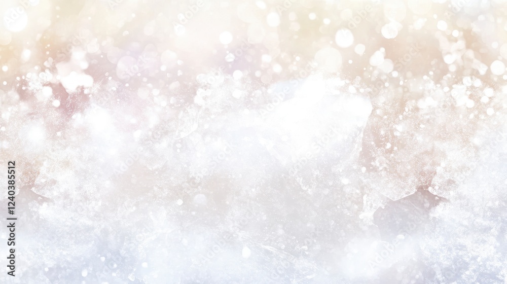 Obraz premium A Stunning Wintery Abstract Background with Soft Light Effects and Frosted Patterns