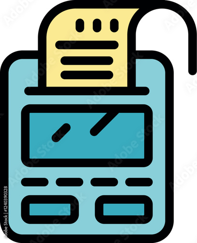 Electronic cash register printing a receipt, showcasing a modern point of sale - pos - system for efficient and seamless transactions