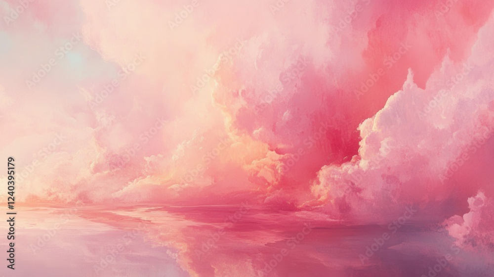 Obraz premium Twilight sky after sunset. Generative AI