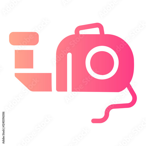 measuring tape gradient icon