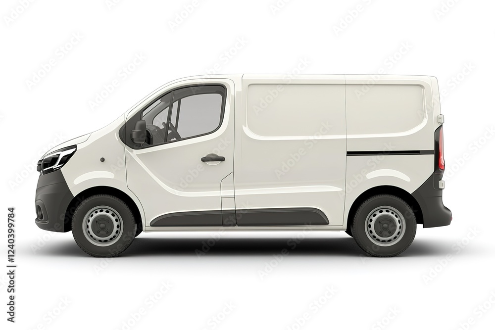 Clean, Crisp White Van: Side Profile, Isolated on White Background. Perfect for transportation, delivery, logistics, and business branding visuals. Ideal for websites, marketing materials, and design Clean, Crisp White Van: Side Profile, Isolated on White Background. Perfect for transportation, delivery, logistics, and business branding visuals. Ideal for websites, marketing materials, and design