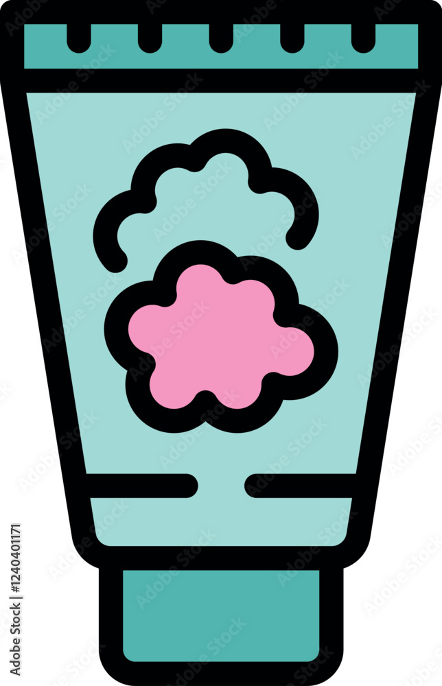 Φωτογραφία Tube of cream with a sample of the product squeezed out, ideal for representing