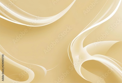Abstract wave design with bright orange and blue lines photo