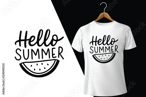 Hello Summer T-shirt Design