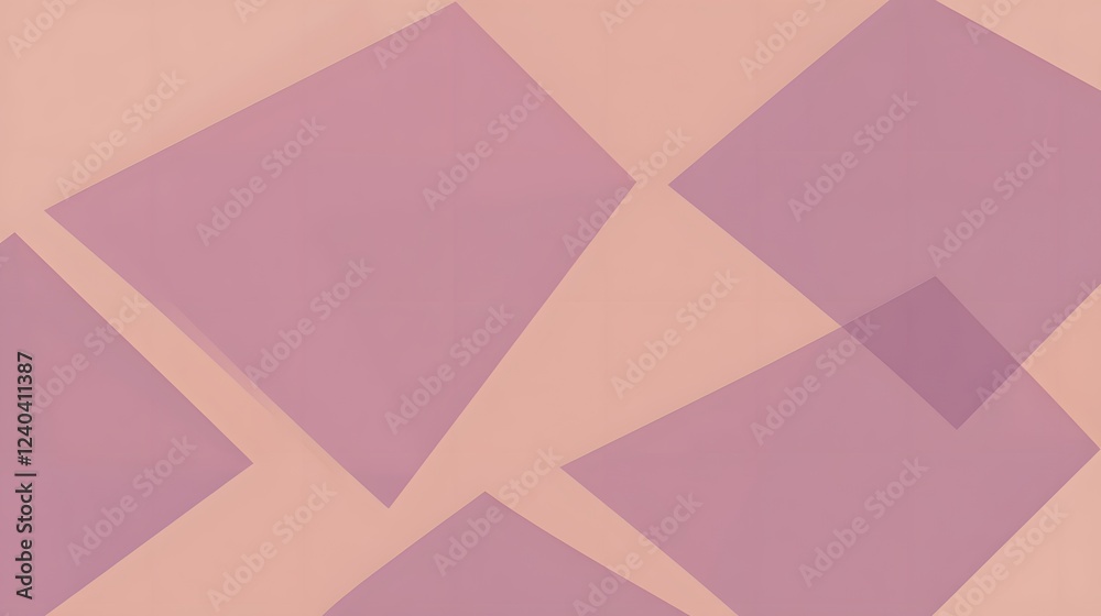 Fototapeta premium Abstract Geometric Background Design Pink Peach Overlay