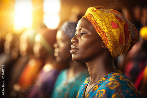 Easter service in a vibrant...