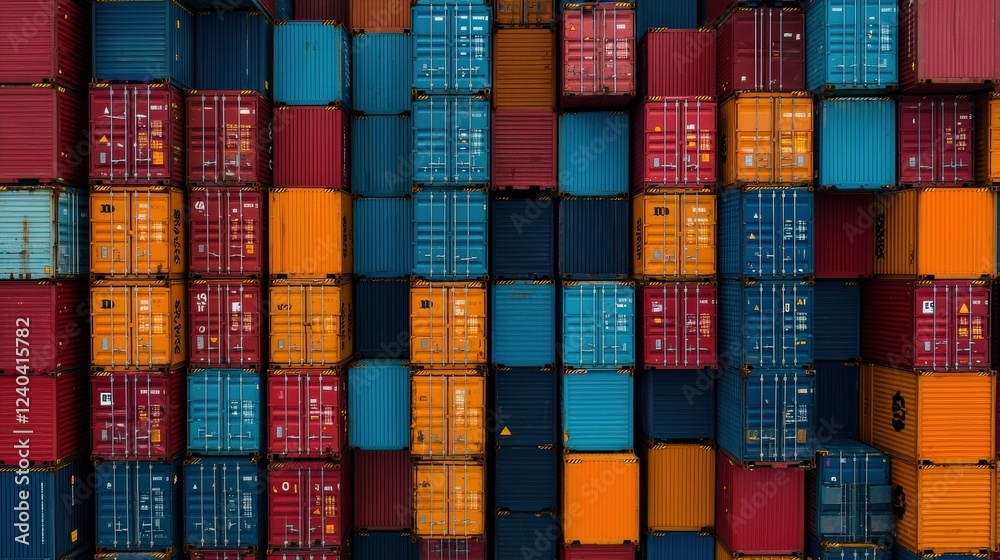 Fototapeta premium Optimized supply chains with real-time data integration.