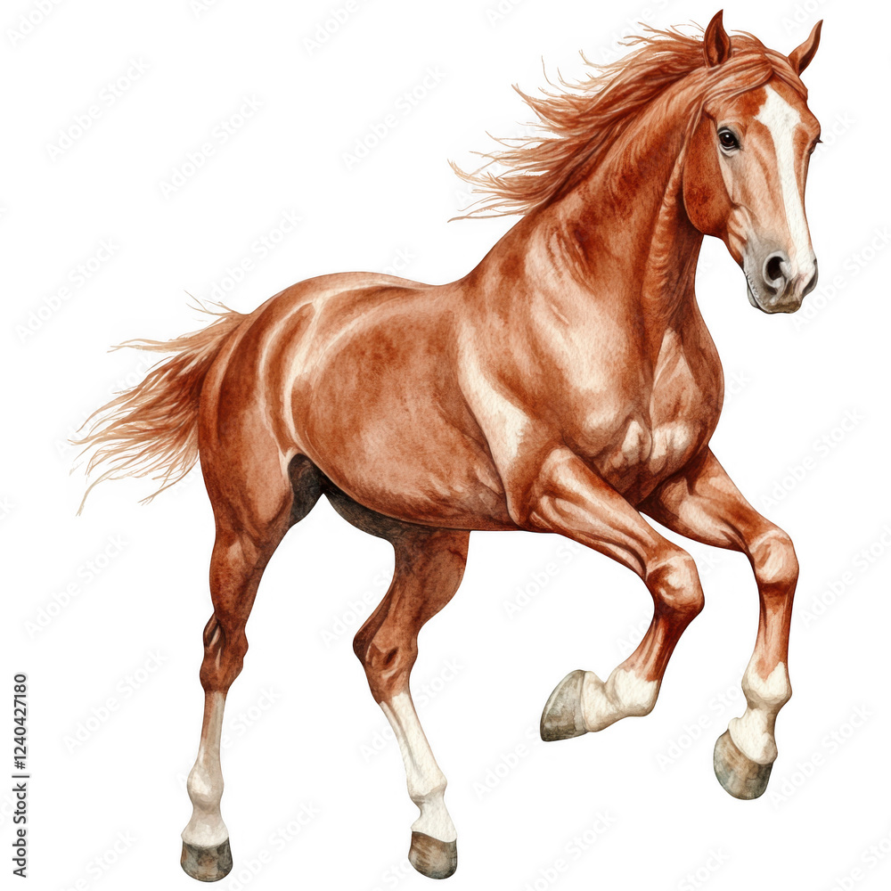 Obraz premium Elegant Horse Clipart Vector Illustration