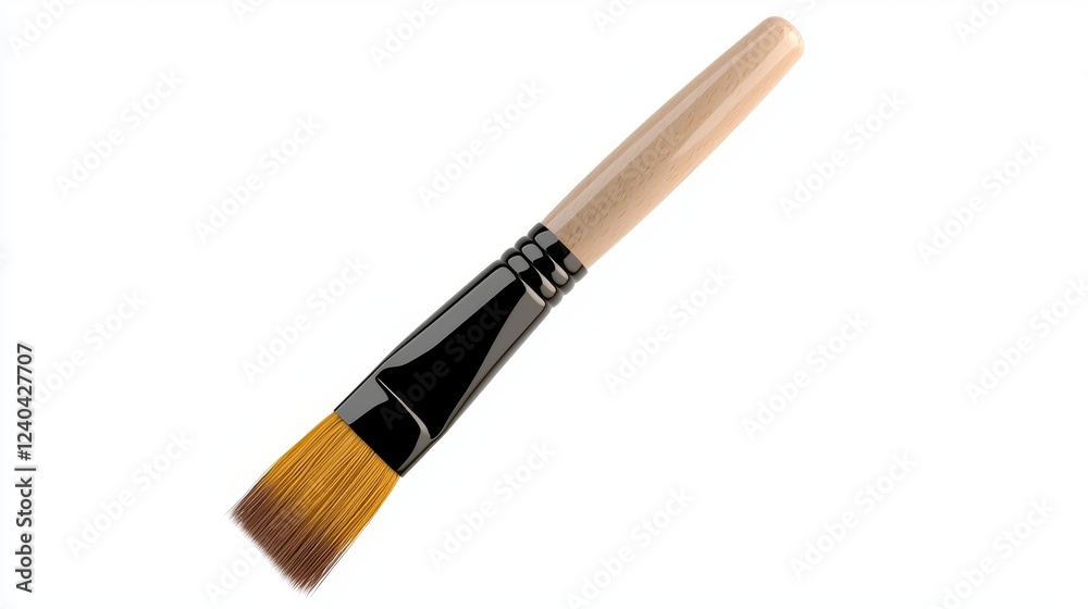 Fototapeta premium Soft Pastel Paintbrush with Smooth Bristles for Artistic Expression and Creativity