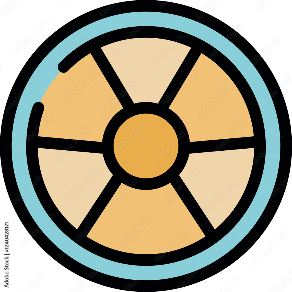 Radioactive symbol warning of potential nuclear contamination, representing danger and the need for caution in handling hazardous materials Radioactive symbol warning of potential nuclear contamination, representing danger and the need for caution in handling hazardous materials