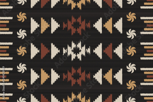 Navajo Native America South Western inspired area rugs ethnic decor style. Tribal vector seamless pattern. Indian ornament Boho geometric ornament. folk. oriental. Window, blanket, rug. Woven carpet