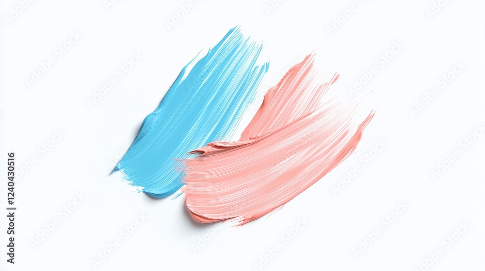 Naklejka premium Smooth Brushstrokes with Rich Gradient in Soft Colors for Art and Design