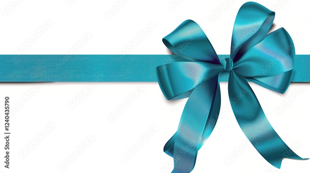 A beautiful ribbon bow placed beside a card note, creating a warm and festive atmosphere for the Christmas celebration A beautiful ribbon bow placed beside a card note, creating a warm and festive atmosphere for the Christmas celebration