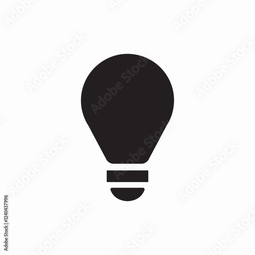 idea bulb lamp icon vector sign