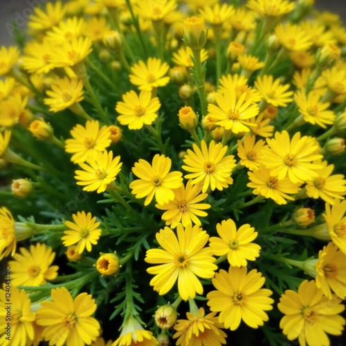 Soft and delicate yellow blooms in a isolated environment, emptiness, simplicity, flowers