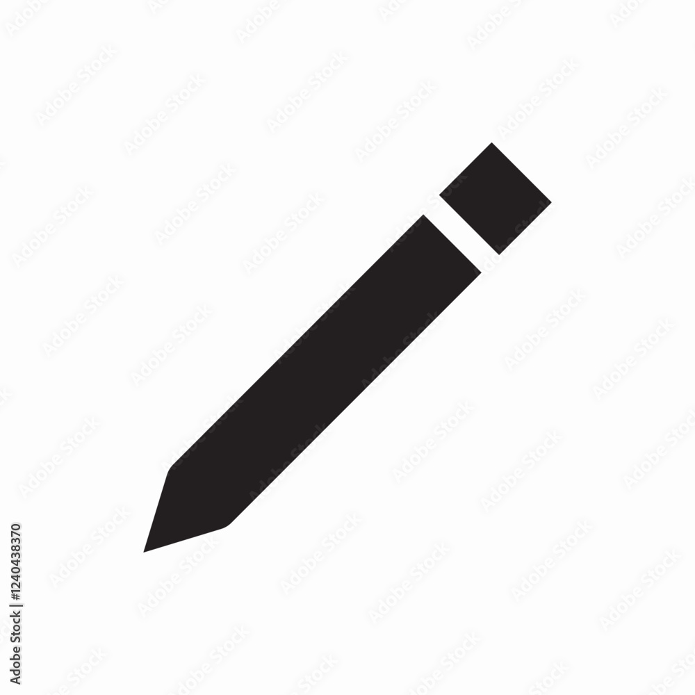 pencil writing tool icon vector sign pencil writing tool icon vector sign