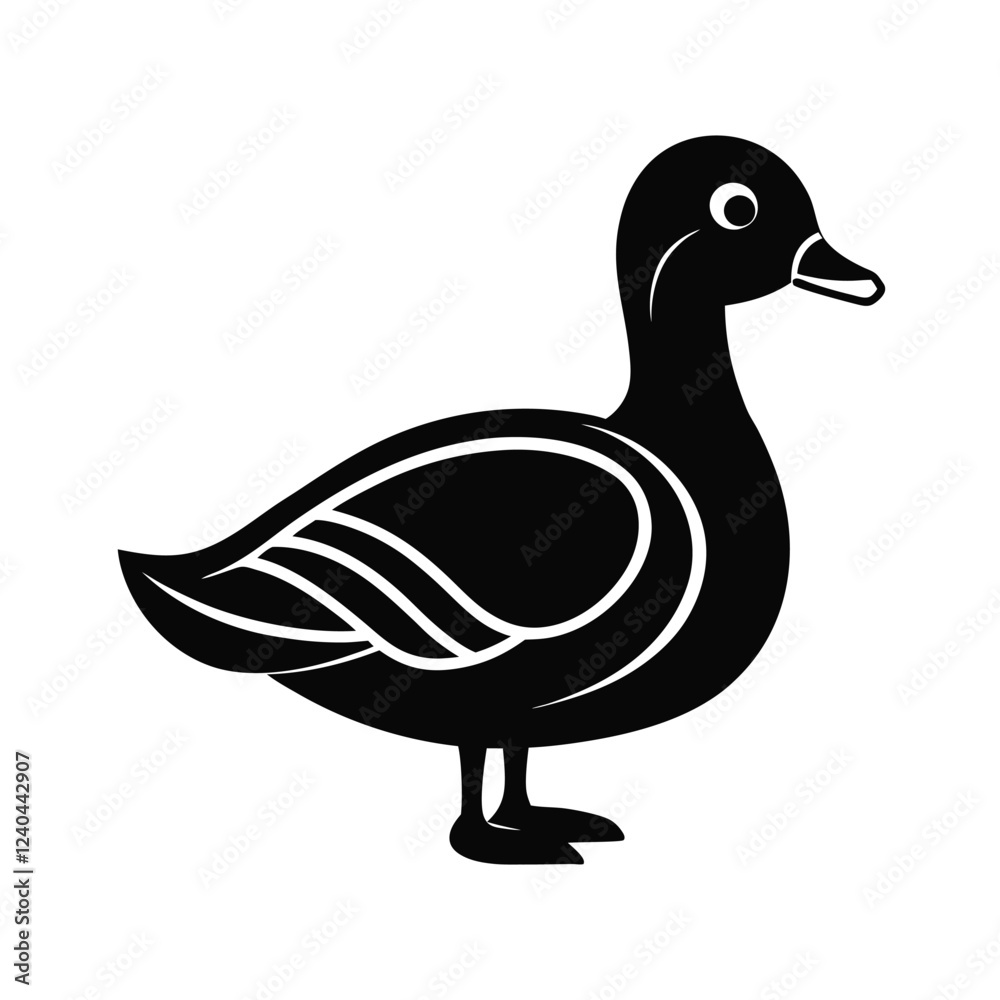 A mallard duck bird vector illustration A mallard duck bird vector illustration
