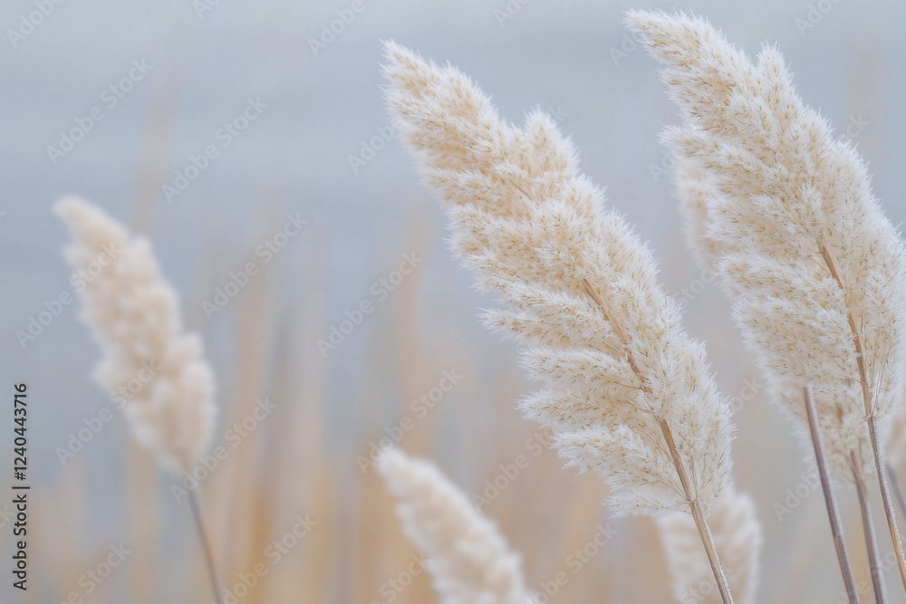 Fototapeta premium Golden Wheat Stalks in the Breeze