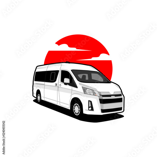 mpv travel vector image
