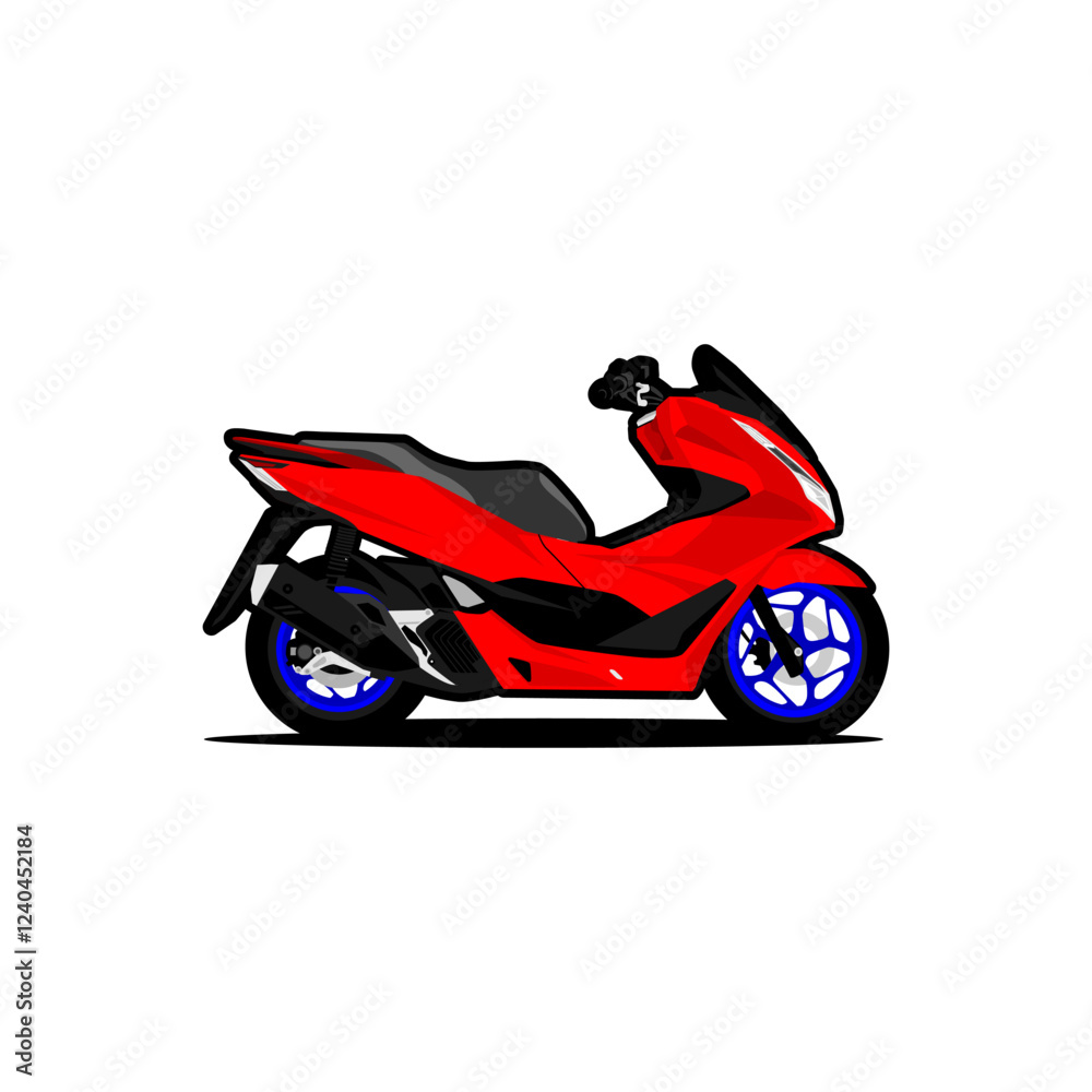 scooter automatic motorcycle sport logo vector scooter automatic motorcycle sport logo vector