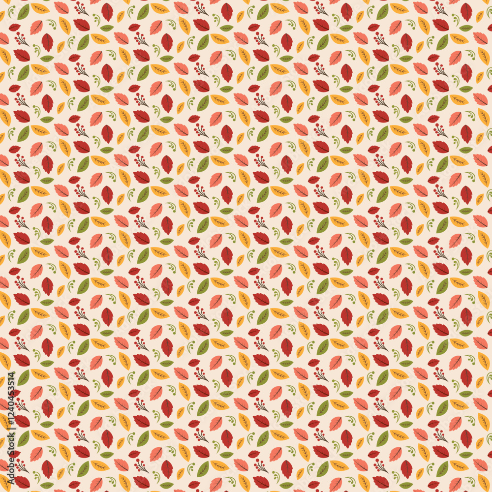 Seamless pattern with autumn leaves. Vector background for your design Seamless pattern with autumn leaves. Vector background for your design