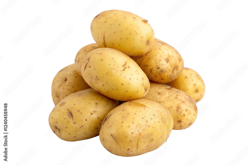 Potatoes for bake isolated on transparent background Potatoes for bake isolated on transparent background