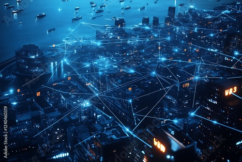 WEB3 technology concept, showcasing decentralized blockchain networks and distributed social connections in the next generation the internet