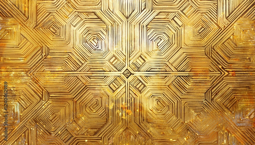Fototapeta premium 金の抽象的な壁紙