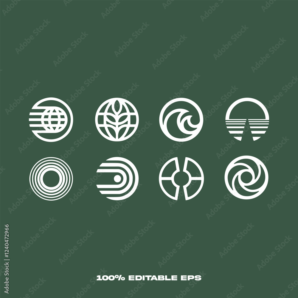 Rounded business communication art Rounded business communication art