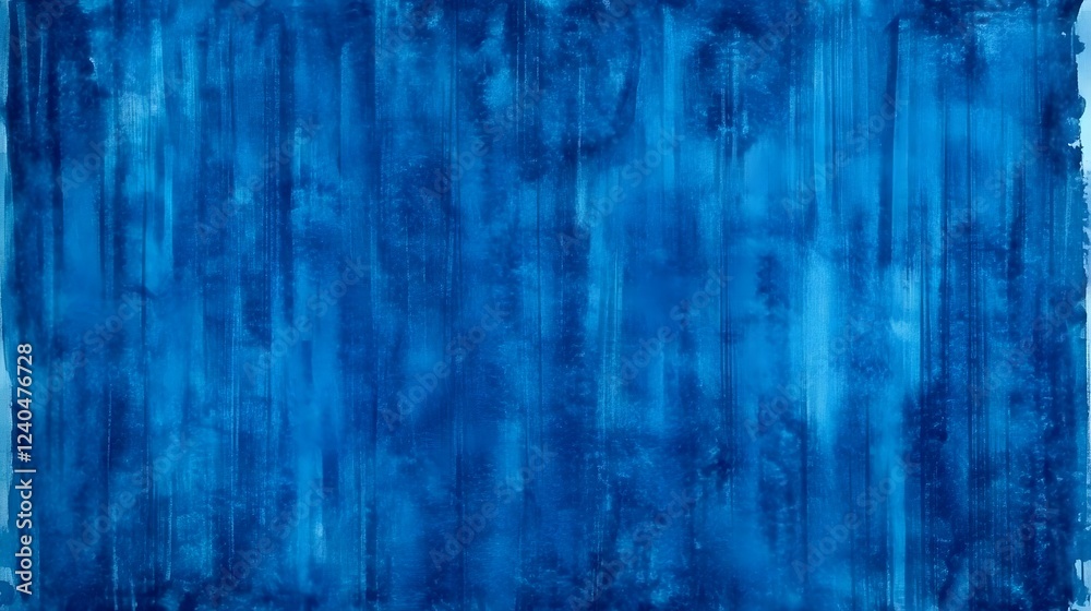 Fototapeta premium Abstract Blue Watercolor Texture Background, Deep Ocean Hues