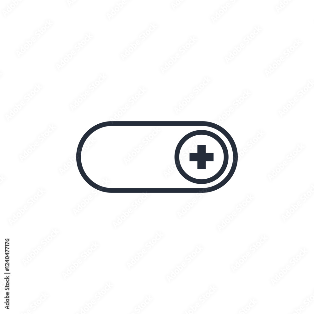 Add icon symbol vector sign isolated on white background illustration for graphic and web design Add icon symbol vector sign isolated on white background illustration for graphic and web design