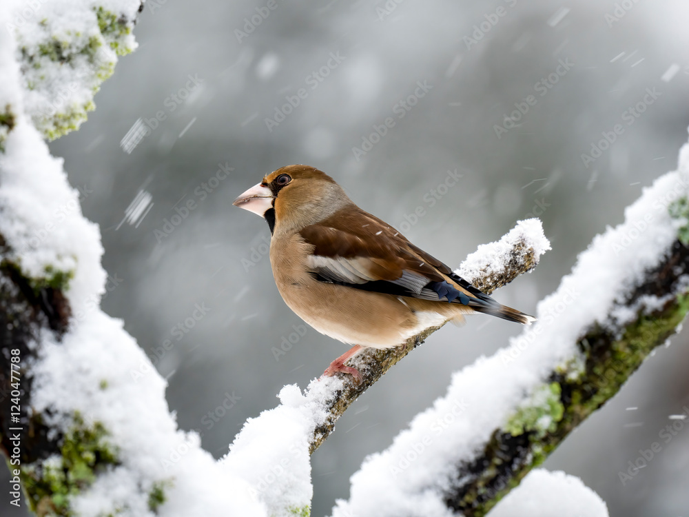 Kernbeißer (Coccothraustes coccothraustes) Kernbeißer (Coccothraustes coccothraustes)